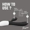 Teazers Tarzan Vibrator - Vibrátor Bunny, černý