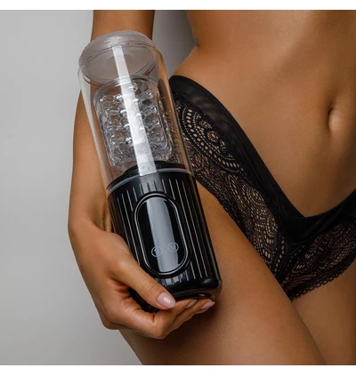 Erospace Men's Play B2 - Automatický masturbátor s rotačně-posuvným pohybem a funkcí odsávání
