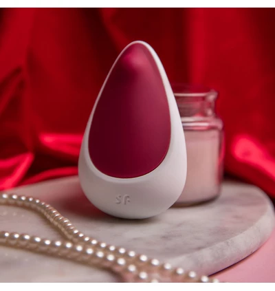 Satisfyer Spot on 3 - Klitorální vibrátor typu Lay-on, Bordó