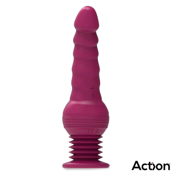Action Rocket Ultra - Klasicý vibrátor s pulzní funkcí, s přísavkou