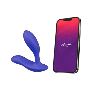 We-Vibe Vector + - vibrační masážní přístroj na prostatu, modrý