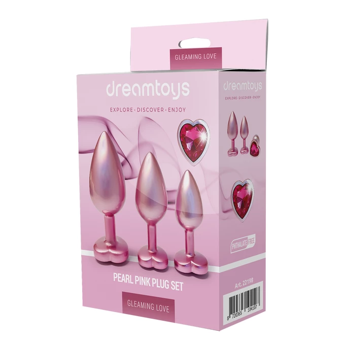 Dream Toys Pearl Pink Plug Set - Sada análních zátěk