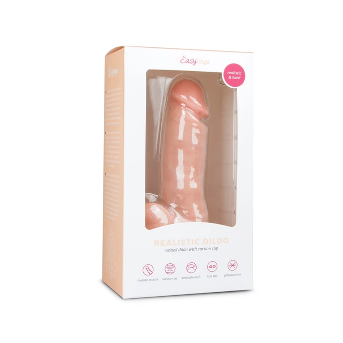 Easy Toys Realistic Dildo 17,5 - Klasické dildo 17,5 cm s přísavkou