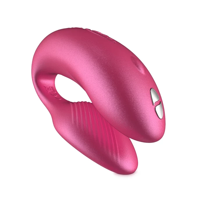 We - Vibe Chorus Cosmic Pink - Vibrátor pro páry, ovládaný chytrým telefonem, metalická růžová