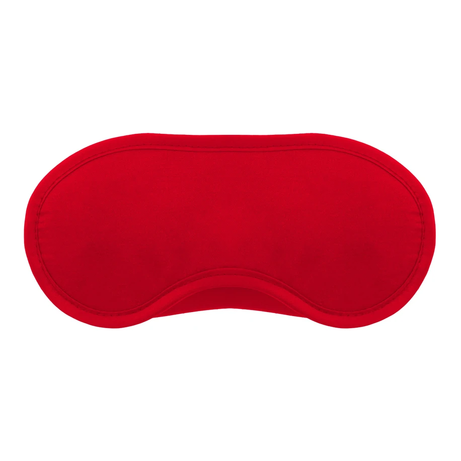 Crushious 2 satin blindfolds - Sada dvou očních masek, černá a červená.