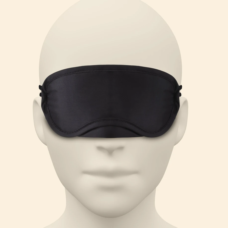Crushious 2 satin blindfolds - Sada dvou očních masek, černá a červená.
