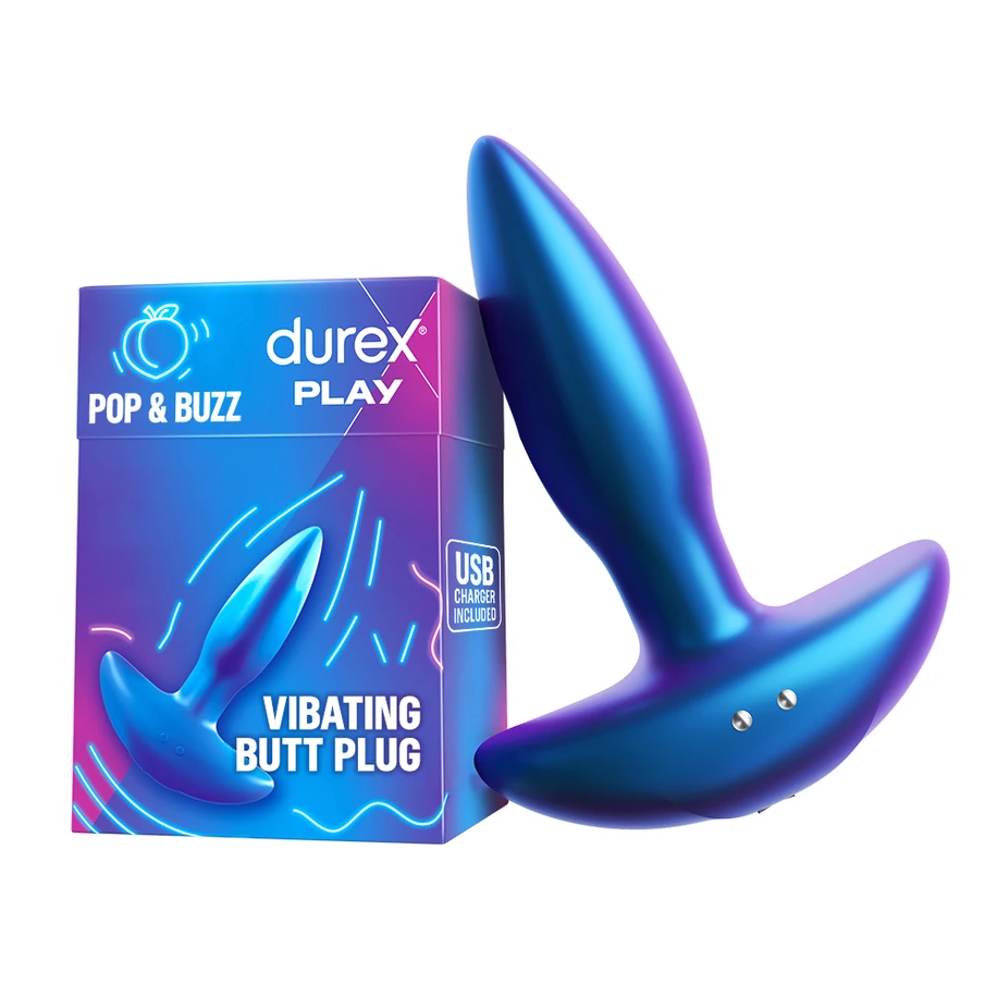 Durex Play Pop&amp;Buzz - Vibrující anální kolík