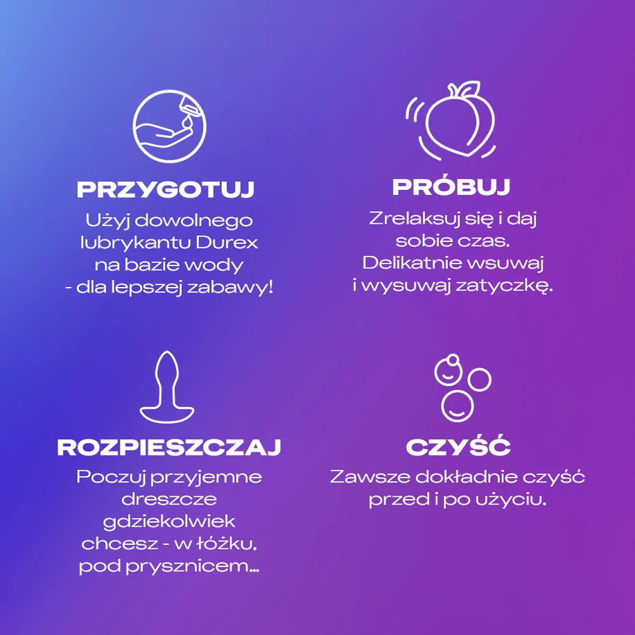 Durex Play Pop&amp;Buzz - Vibrující anální kolík