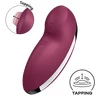 Satisfyer Tap &amp; Climax 2 Red - Klitorisový vibrátor, červený