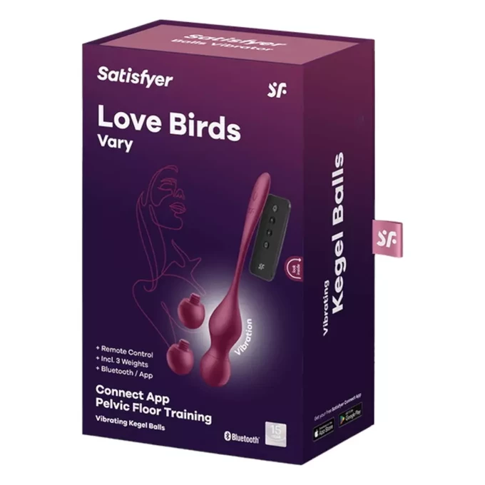 Satisfyer Love Birds Vary - Gejša kuličky ovládané aplikací nebo dálkovým ovladačem