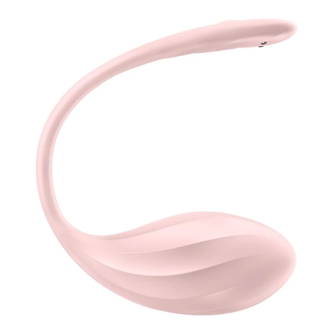 Sada Satisfyer Ribbed Petal - Vibrační vajíčko + lubrikant + dezinfekční sprej