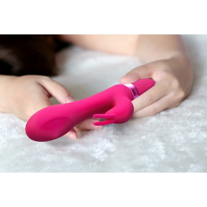 VIve Mira Spinning G Spot Rabbit Pink - Wibrator króliczek z wewnętrzną kulką