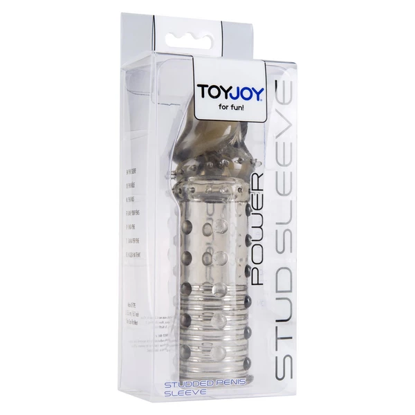TOYJOY Power Stud Sleeve Grey - Nakładka na penisa, Szary