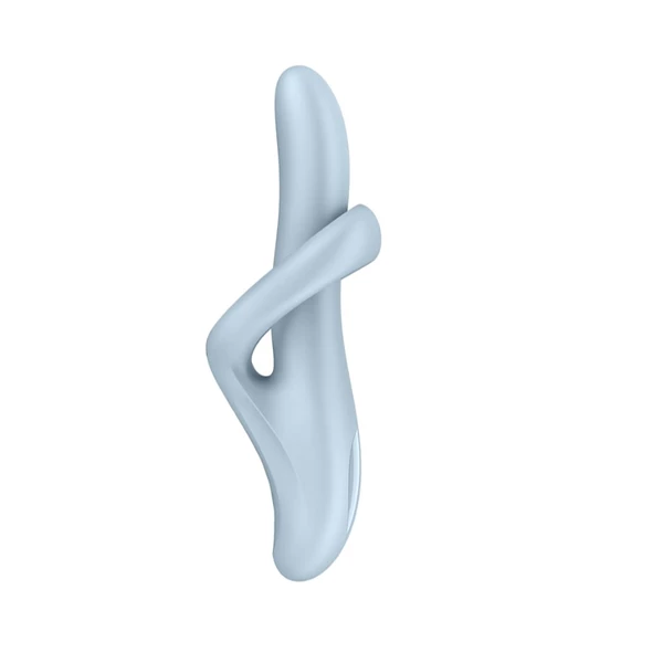 Satisfyer Heat Flex 4 Blue - Vibrátor Bunny s funkcí otáčení a ohřevu, modrý