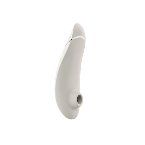 Womanizer Premium 2, Warm grey - Bezdotykový masér klitorisu, béžový