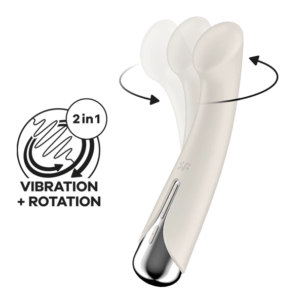 Satisfyer Spinning G - Spot 1 Beige - Vibrátor pro bod G, s funkcí rotace