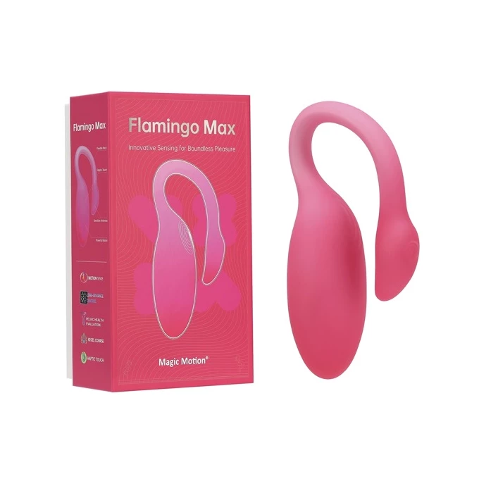 Magic Motion Flamingo Max - Vibrační vajíčko ovládané aplikací, růžové