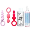 Sada Sada análních kolíků Satisfyer, barevné + lubrikant + dezinfekční sprej