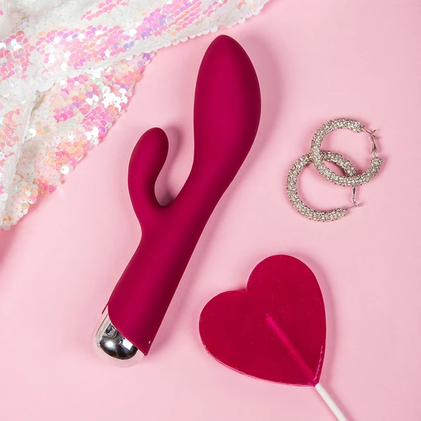 Satisfyer Spinning Rabbit 1 Red - Wibrator króliczek, z funkcją rotacji 