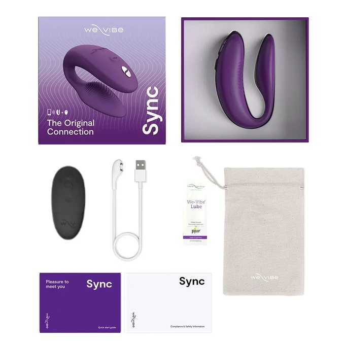 We-vibe Sync 2, Purple- Wibrator dla par, Fioletowy