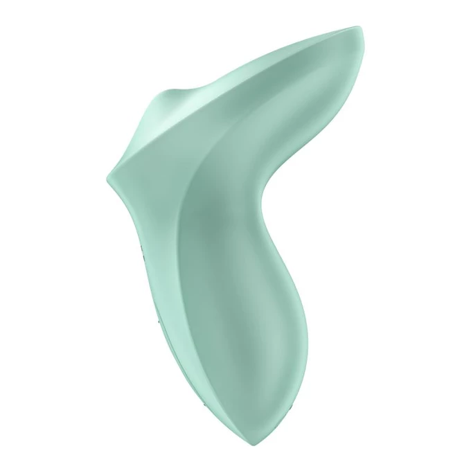 Satisfyer Exciterrr Mint - Wibrator typu Lay-On, z ruchomą kulką stymulującą łechtaczkę