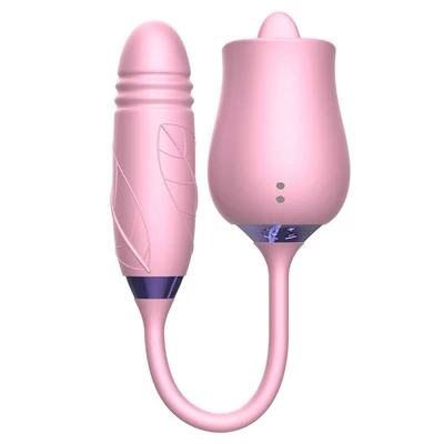 IntoYou Martinella- Podwójny wibrator, Stymulator seksu oralnego z pulsującym jajeczkiem