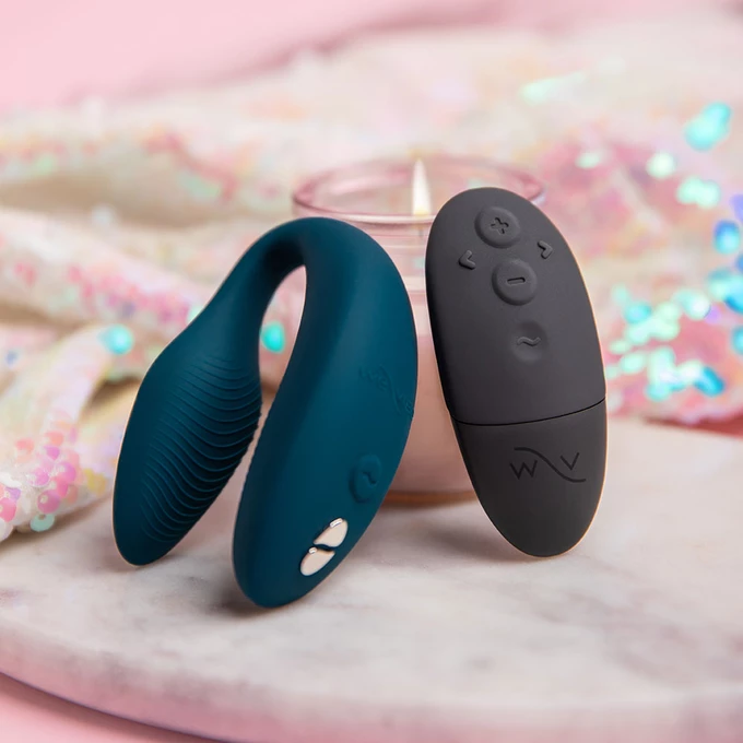 We-Vibe Sync 2, Velvet green - Vibrátor pro páry, lahvově zelený