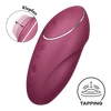 Satisfyer Tap &amp; Climax 1 Red - Klitorální vibrátor, Červený