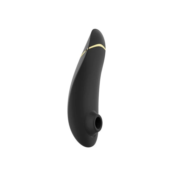 Womanizer Premium 2, Black - Bezdotykový masér klitorisu, černý