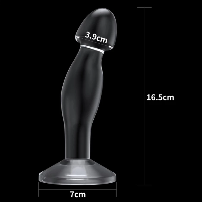 Lovetoy Flawess clear prostate plug - Klasický masážní přístroj na prostatu