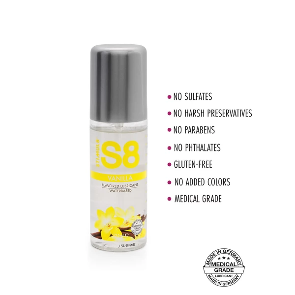 Stimul8 S8 Wb Flavored Lube 125Ml Vanilla - Lubrykant waniliowy
