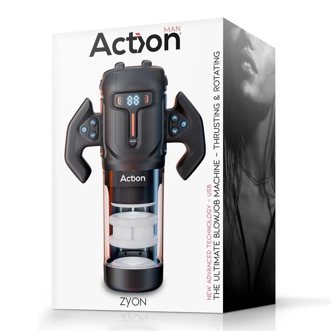 Action Zyon - Automatický masturbátor s funkcí pulzace a rotace