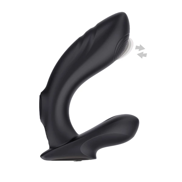 TOYJOY Mustang Prostate Massager Black - Wibrujący masażer prostaty z pilotem
