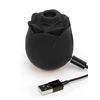 Fifty Shades of Grey Black Rose Silicone ClitoralSuction Stimulator- Wibrator soniczny do łechtaczki, Czarny