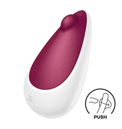 Satisfyer Spot on 3 - Klitorální vibrátor typu Lay-on, Bordó