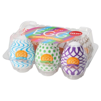 TENGA Egg Variety Wonder Pack - Masturbator jajeczko zestaw