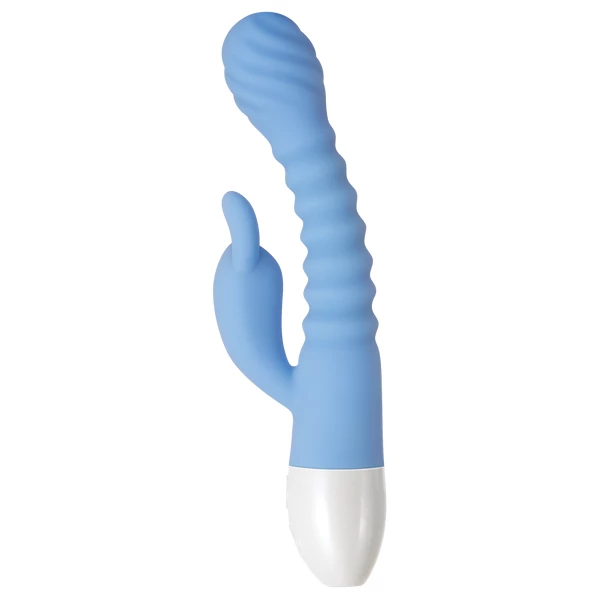 Evolved Bendy Bunny - Flexibilní králičí vibrátor, modrý