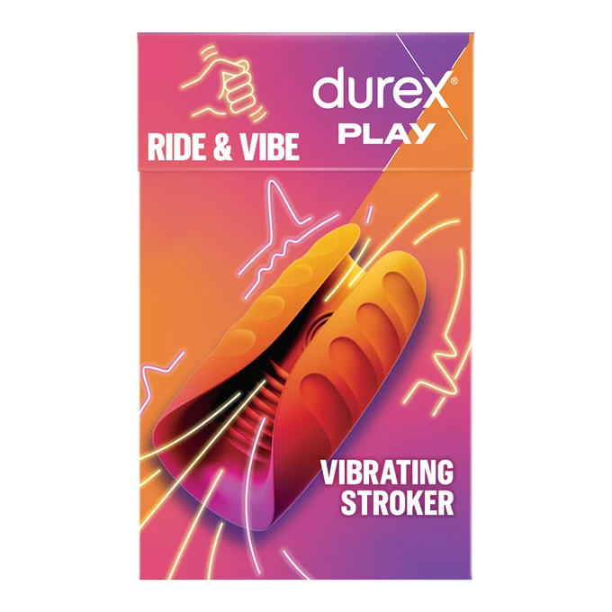 Durex Play Ride&amp;Vibe - Masturbator wibrujący z funkcją lizania