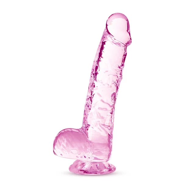 Blush 6 Inch Crystalline Dildo Rose - Classic Dildo, růžové