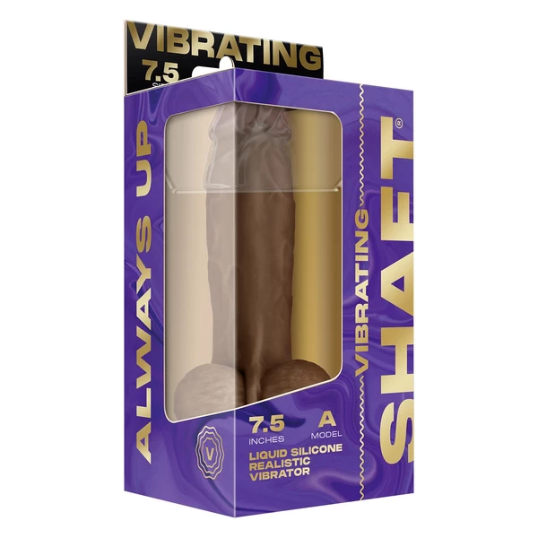 Shaft Vibrating Model Model A 7.5 Inch Oak - Dálkově ovládané vibrační dildo