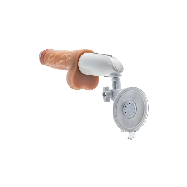 Blush Dr. Skin Silicone Dr. Hammer 7 Inch - Vibrační dildo s funkcí pulzace a přísavkou, dálkové ovládání