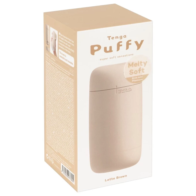 Tenga Puffy Latte Brown - Klasický masturbátor s měkkou texturou