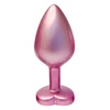 Dream Toys Gleaming Love Pearl - Korek analny z serduszkiem, różowy, M