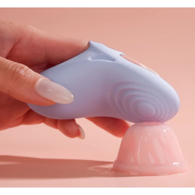 Svakom Echo 2 – Mini vibrátor na prst s odnímatelným pouzdrem a funkcí ohřevu, Fialový