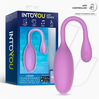 Intoyou Logan - Vibračné vajíčko ovládané aplikáciou, fialové