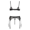 Beauty Night Marilyn Set - Koronkowy zestaw bielizny, czarny