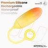 IntoYou Double Layer Egg - Wibrujące jajeczko, sterowane aplikacją, żółte