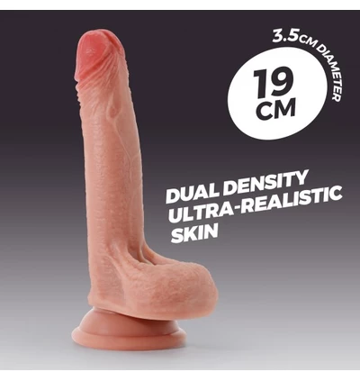 Crushious Inviktus 19 cm - Klasické dildo s přísavkou