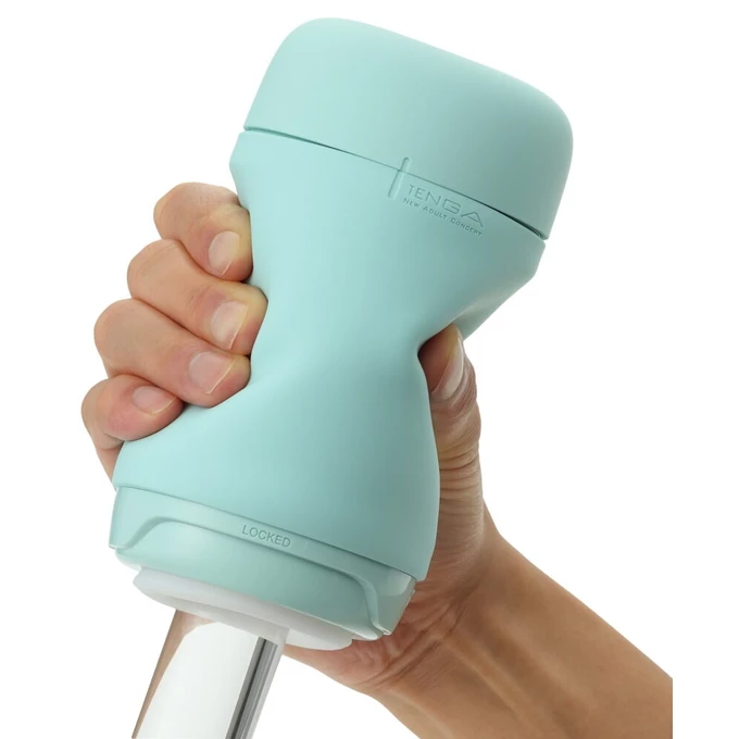 Tenga Puffy Mint Green - Klasický masturbátor s měkkou texturou