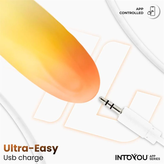IntoYou Double Layer Egg - Wibrujące jajeczko, sterowane aplikacją, żółte